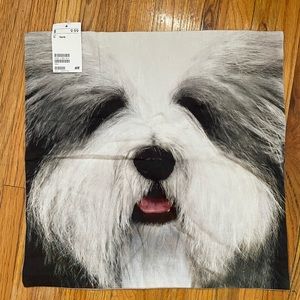 Dog face pillow cover